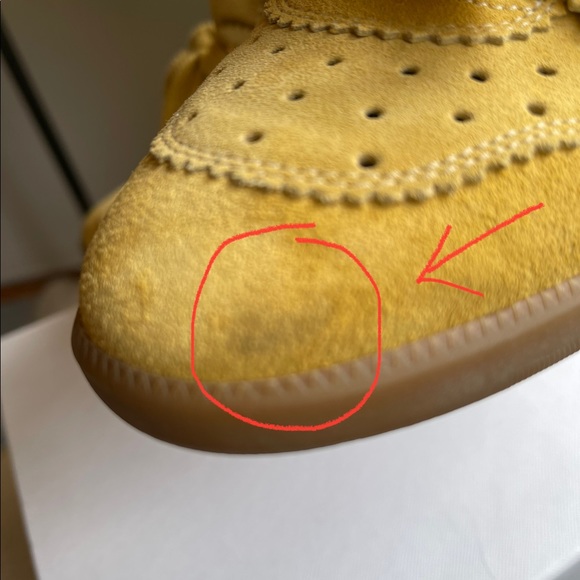 Isabel Marant Bobby platform sneaker in a rich yellow suede - Picture 5 of 8